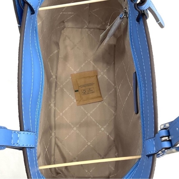 Michael Kors Jet Set Medium Pocket Tote Bag South Pacific Blue - Picture 8 of 9